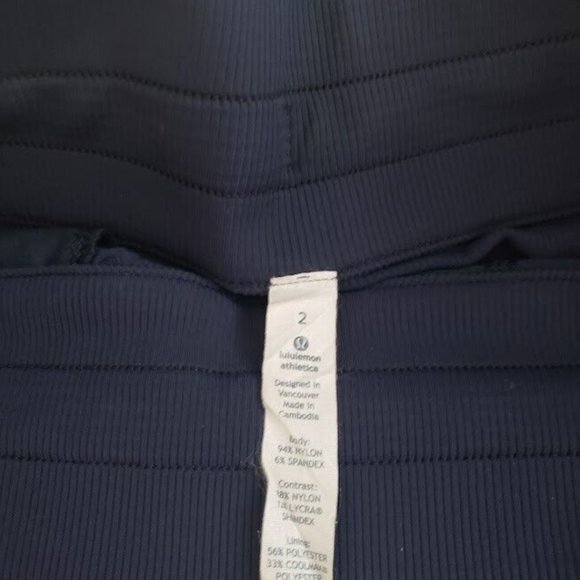 LULULEMON Dance Studio Crop pant Deep Indigo Blue Size 2 NEW - Picture 4 of 10